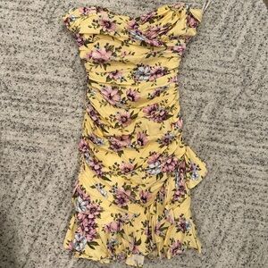 Forever 21 floral ruched dress